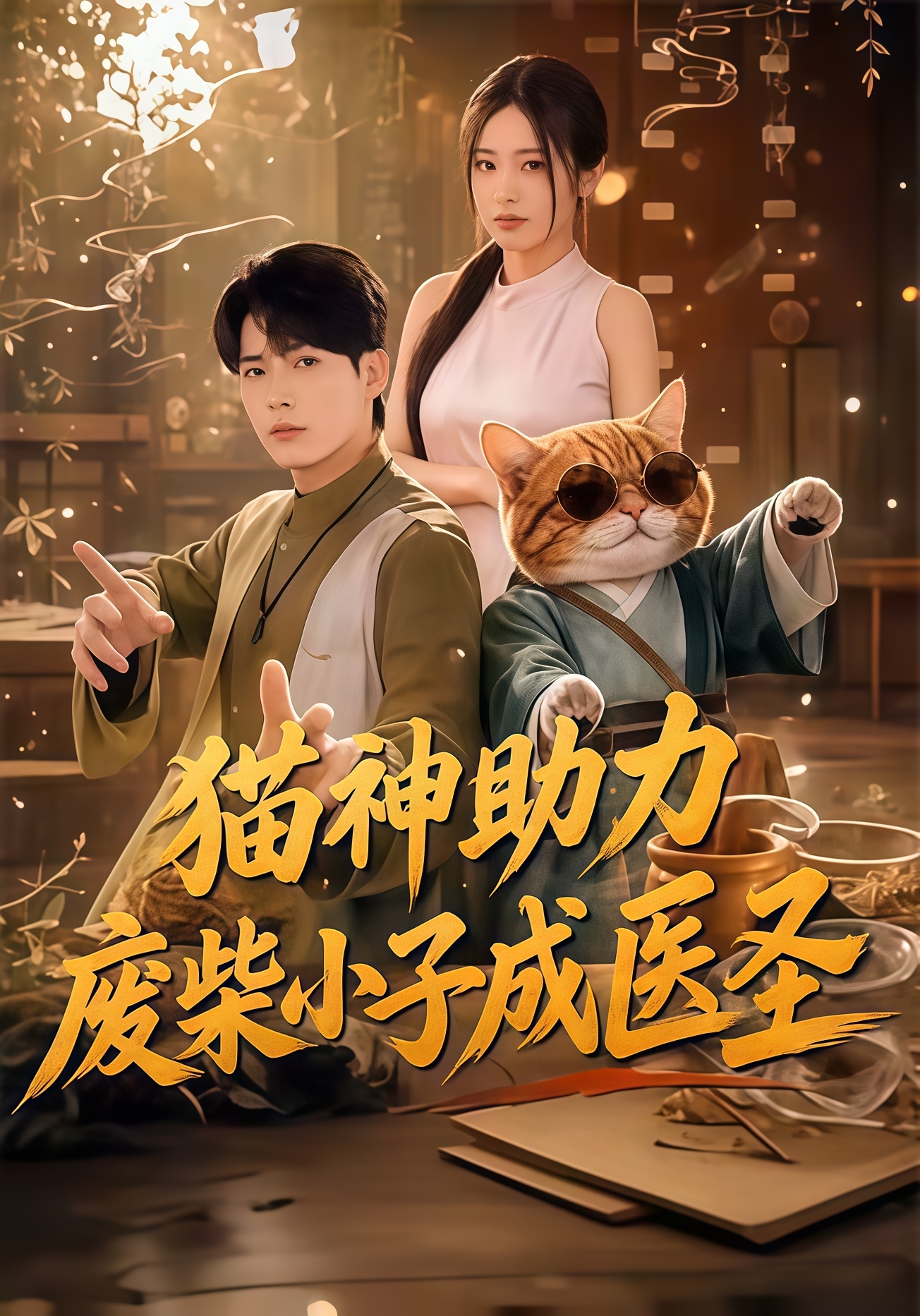 猫神助力，废柴小子成医圣